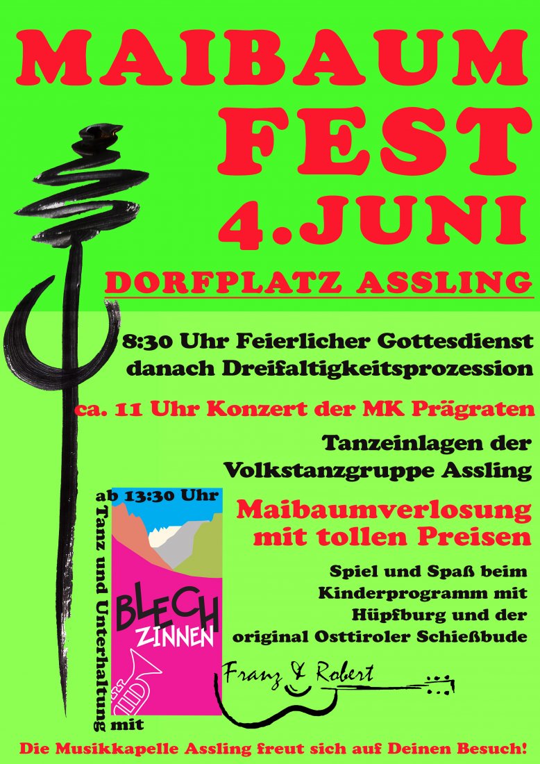 Maibaumfest musikkapelle assling
